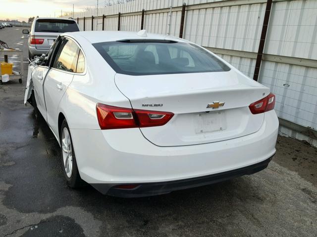 1G1ZE5ST8HF188569 - 2017 CHEVROLET MALIBU LT WHITE photo 3