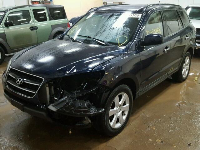 5NMSH13E08H146814 - 2008 HYUNDAI SANTA FE S BLUE photo 2