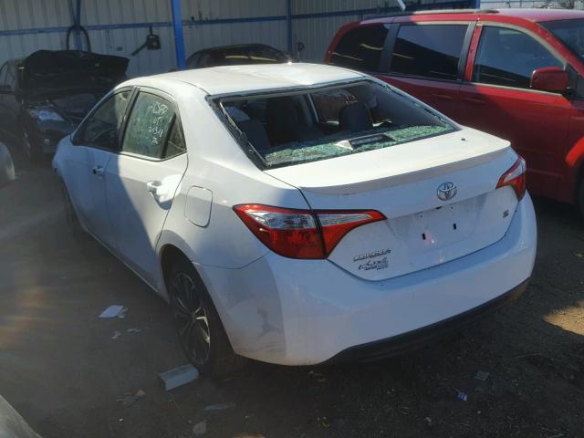 5YFBURHE4FP308398 - 2015 TOYOTA COROLLA L WHITE photo 3