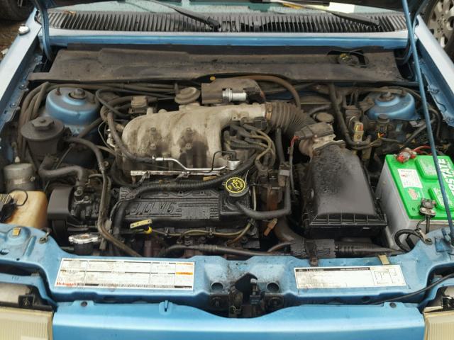 1FAPP36U5NK128127 - 1992 FORD TEMPO GL BLUE photo 7