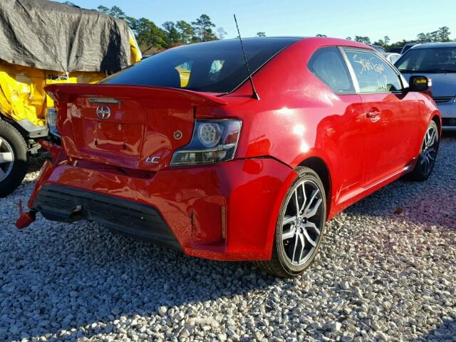 JTKJF5C79F3090127 - 2015 TOYOTA SCION TC 红色 照片 4
