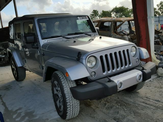 1C4HJWEG8FL543340 - 2015 JEEP WRANGLER U SILVER photo 1