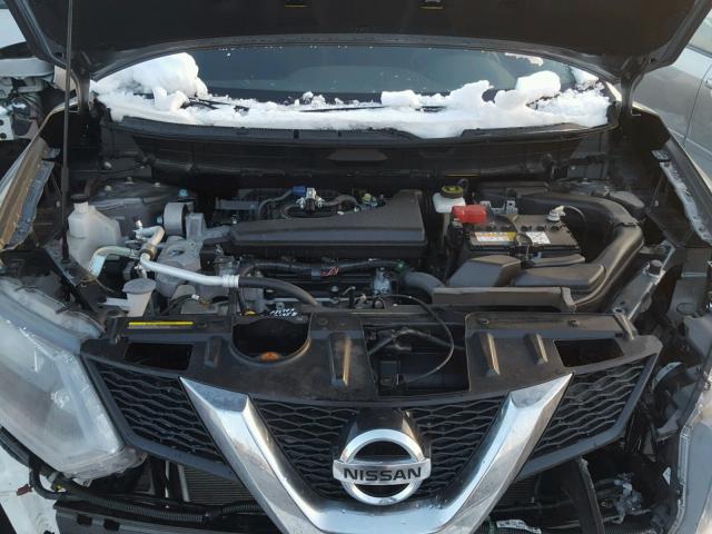 JN8AT2MV7GW145982 - 2016 NISSAN ROGUE S GRAY photo 7