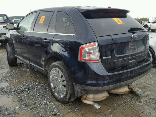 2FMDK39CX8BA79046 - 2008 FORD EDGE LIMIT BLUE photo 3