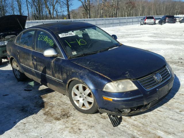 WVWAD63B65E024001 - 2005 VOLKSWAGEN PASSAT GLS BLUE photo 1