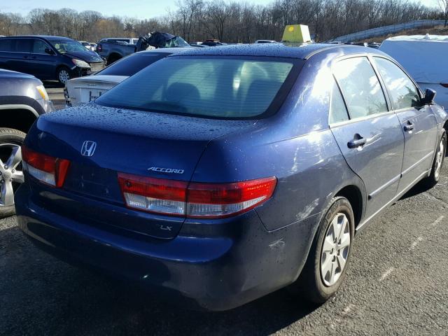 3HGCM56363G712563 - 2003 HONDA ACCORD LX BLUE photo 4