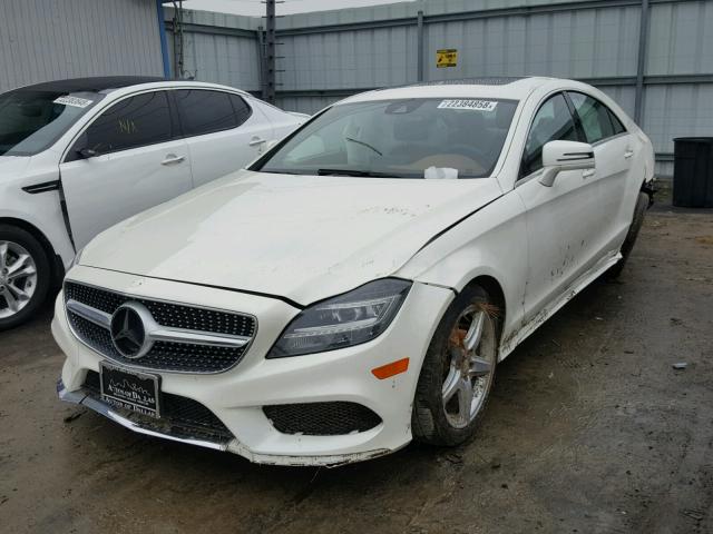 WDDLJ6FBXFA143889 - 2015 MERCEDES-BENZ CLS 400 WHITE photo 2