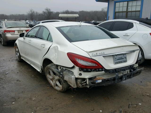 WDDLJ6FBXFA143889 - 2015 MERCEDES-BENZ CLS 400 WHITE photo 3