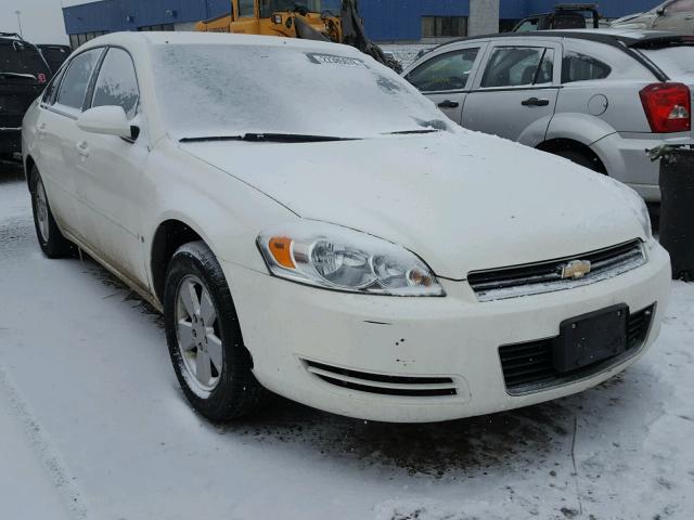 2G1WT58K189254007 - 2008 CHEVROLET IMPALA LT WHITE photo 1