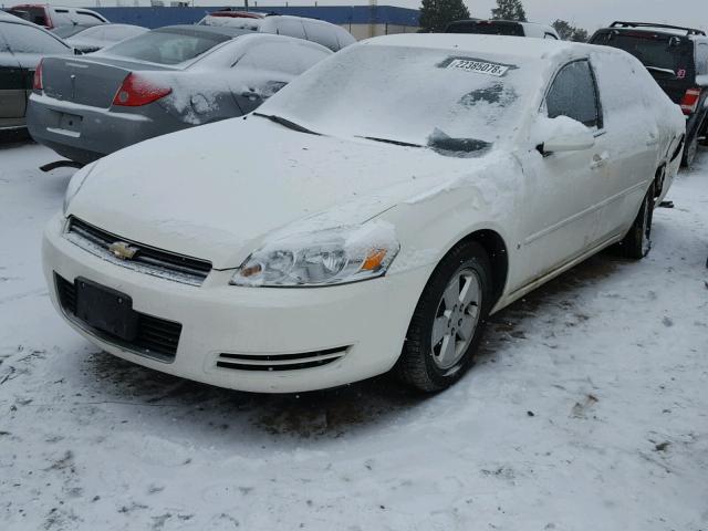 2G1WT58K189254007 - 2008 CHEVROLET IMPALA LT WHITE photo 2