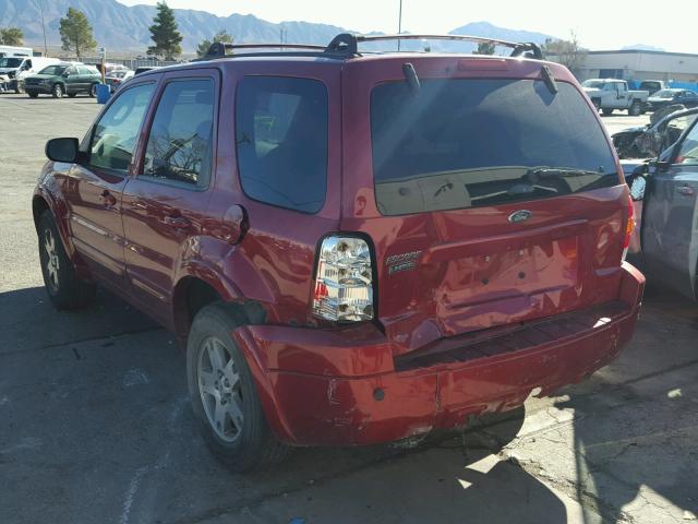 1FMCU94135KA35812 - 2005 FORD ESCAPE LIM MAROON photo 3