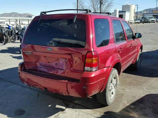 1FMCU94135KA35812 - 2005 FORD ESCAPE LIM MAROON photo 4