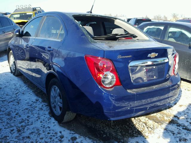 1G1JC5SH3E4149233 - 2014 CHEVROLET SONIC LT BLUE photo 3