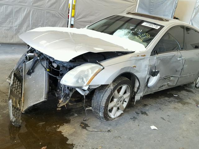 1N4BA41E45C841600 - 2005 NISSAN MAXIMA SE SILVER photo 9