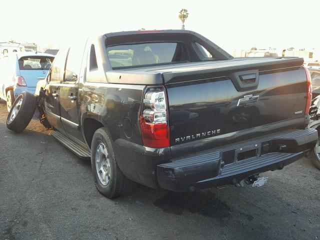 3GNEC12027G235495 - 2007 CHEVROLET AVALANCHE BLACK photo 3