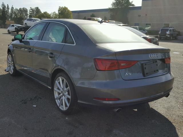 WAUEFGFF3F1070553 - 2015 AUDI A3 PREMIUM GRAY photo 3