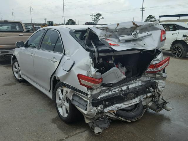 4T1BF3EK3BU214927 - 2011 TOYOTA CAMRY BASE SILVER photo 3