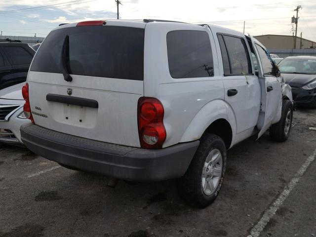 1D4HD38K74F121354 - 2004 DODGE DURANGO ST WHITE photo 4