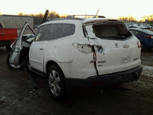 1GNKVLEDXCJ168743 - 2012 CHEVROLET TRAVERSE L WHITE photo 3