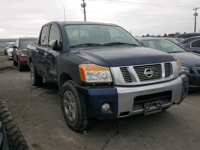 1N6AA0ED9BN312303 - 2011 NISSAN TITAN S BLUE photo 1