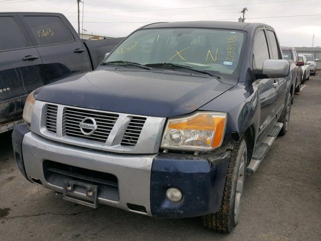 1N6AA0ED9BN312303 - 2011 NISSAN TITAN S BLUE photo 2