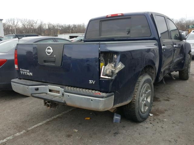 1N6AA0ED9BN312303 - 2011 NISSAN TITAN S BLUE photo 4