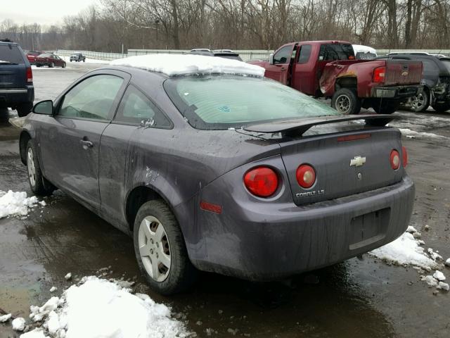 1G1AK15F167630281 - 2006 CHEVROLET COBALT LS GRAY photo 3