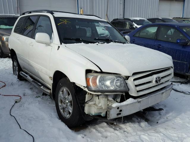 JTEEP21A760166010 - 2006 TOYOTA HIGHLANDER WHITE photo 1