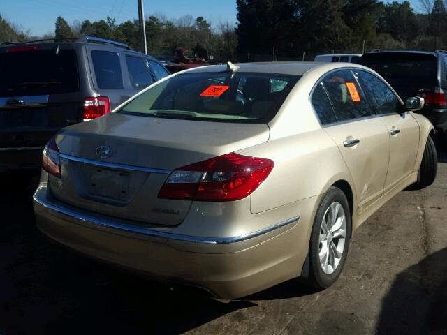 KMHGC4DD3CU205511 - 2012 HYUNDAI GENESIS 3. GOLD photo 4