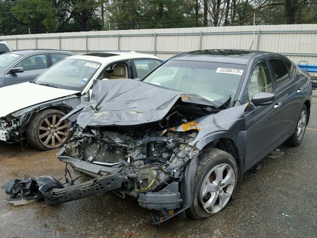 5J6TF1H54BL000239 - 2011 HONDA ACCORD CRO GRAY photo 2