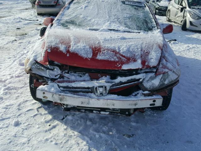 2HGFG12896H578067 - 2006 HONDA CIVIC EX RED photo 7