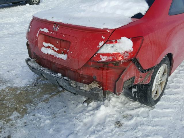 2HGFG12896H578067 - 2006 HONDA CIVIC EX წითელი ფოტო 9