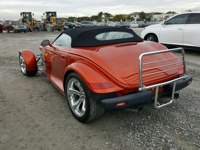 1P3EW65G21V701494 - 2001 PLYMOUTH PROWLER ORANGE photo 3