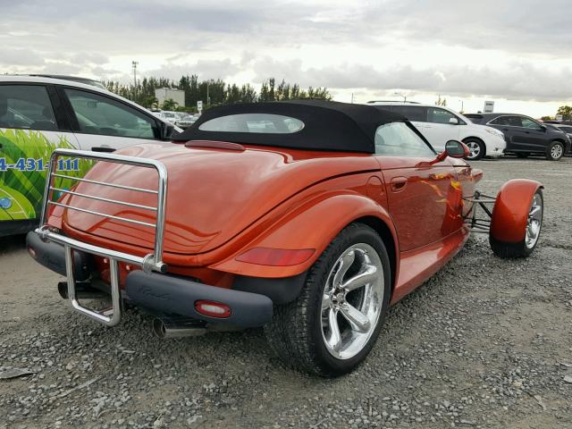 1P3EW65G21V701494 - 2001 PLYMOUTH PROWLER ORANGE photo 4