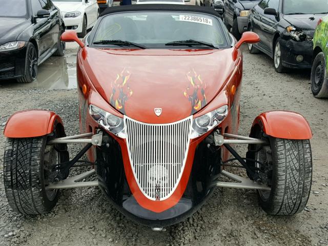 1P3EW65G21V701494 - 2001 PLYMOUTH PROWLER ORANGE photo 9