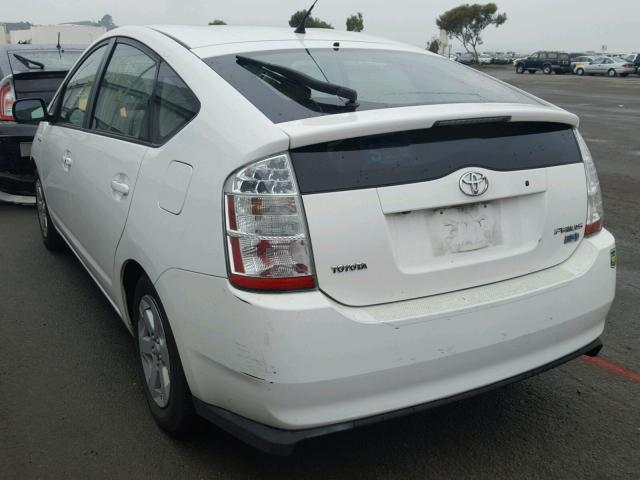 JTDKB20U863154707 - 2006 TOYOTA PRIUS WHITE photo 3