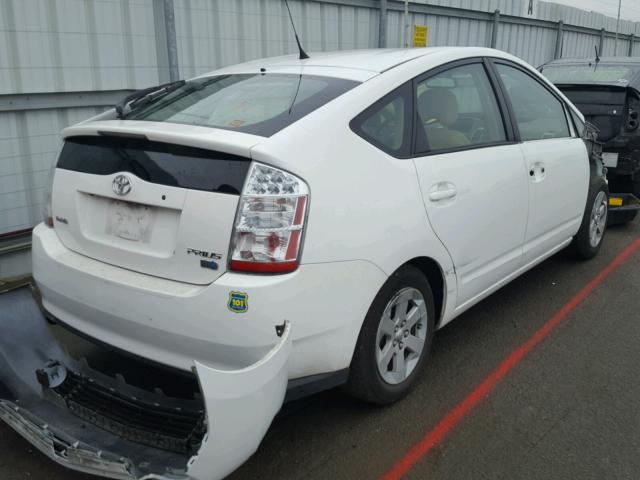 JTDKB20U863154707 - 2006 TOYOTA PRIUS WHITE photo 4