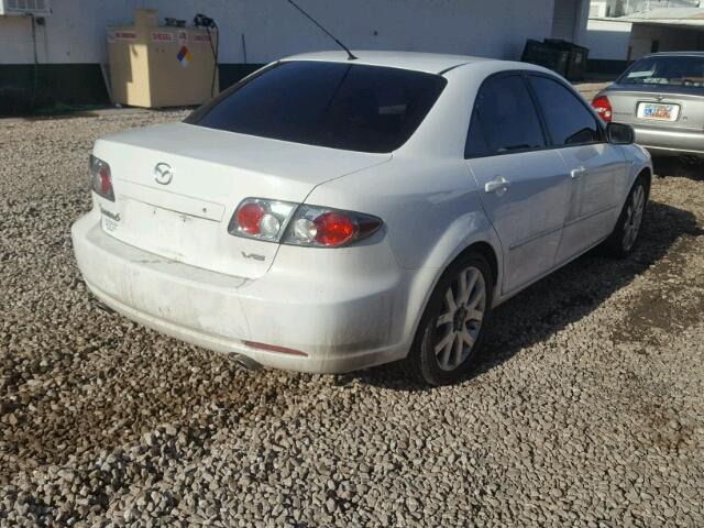 1YVHP80D965M54365 - 2006 MAZDA MAZDA 6 WHITE photo 4