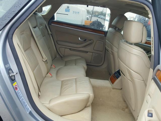 WAUMV44E47N021797 - 2007 AUDI A8 L QUATT SILVER photo 6