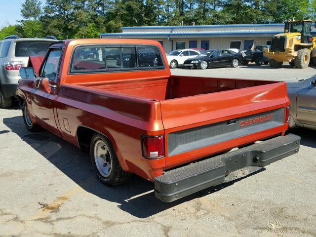 1GCDC14H9BF313210 - 1981 CHEVROLET C10 ORANGE photo 3