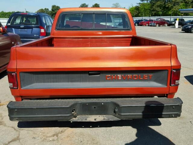 1GCDC14H9BF313210 - 1981 CHEVROLET C10 ORANGE photo 6