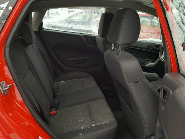 3FADP4EJ9DM186913 - 2013 FORD FIESTA SE RED photo 6