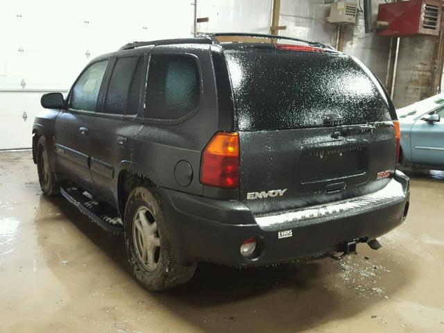 1GKDT13S642353191 - 2004 GMC ENVOY CHARCOAL photo 3