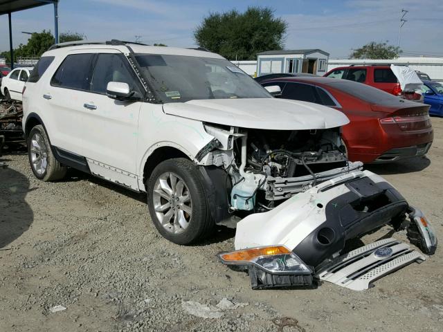 1FMHK8F81BGA21048 - 2011 FORD EXPLORER L WHITE photo 1