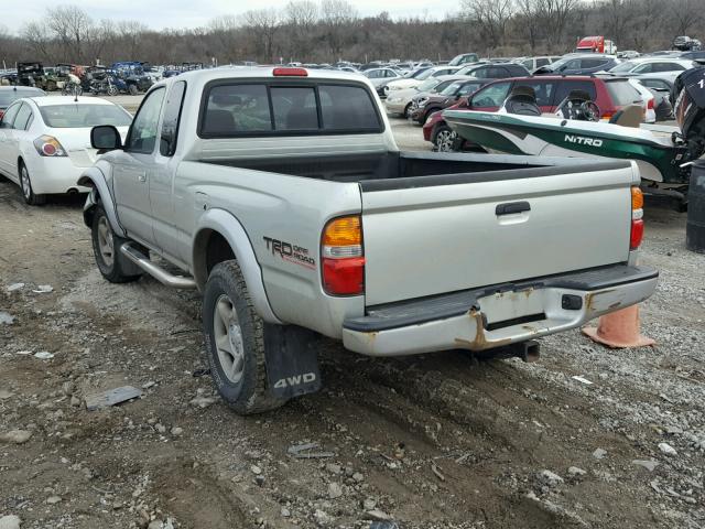 5TEWN72N94Z330593 - 2004 TOYOTA TACOMA XTR SILVER photo 3