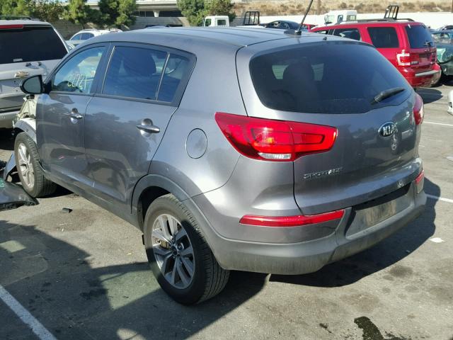 KNDPB3AC3F7786086 - 2015 KIA SPORTAGE L CHARCOAL photo 3