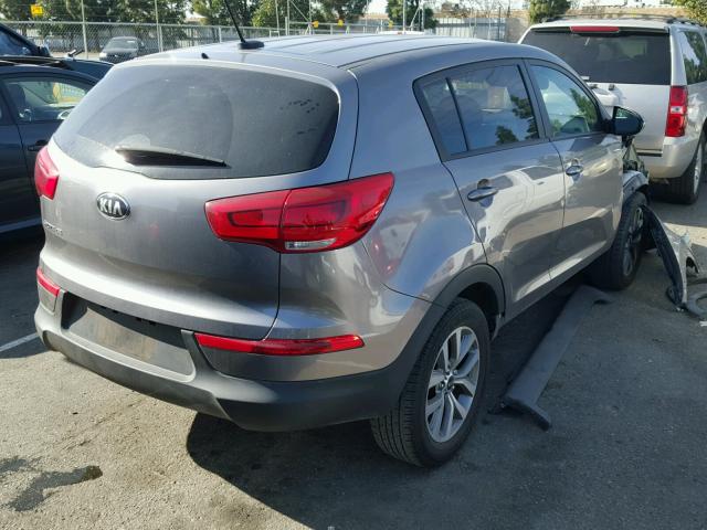 KNDPB3AC3F7786086 - 2015 KIA SPORTAGE L CHARCOAL photo 4