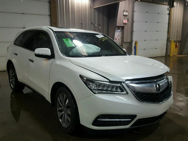 5FRYD4H47FB024357 - 2015 ACURA MDX TECHNO WHITE photo 1