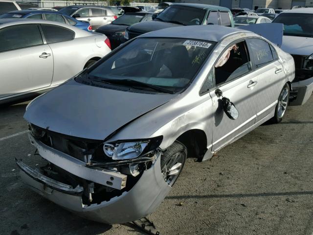 2HGFA16508H328205 - 2008 HONDA CIVIC LX SILVER photo 2