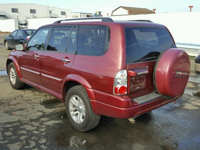 JS3TY92V964100457 - 2006 SUZUKI XL7 RED photo 3